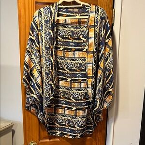 Tribal Print Kimono Cardigan
